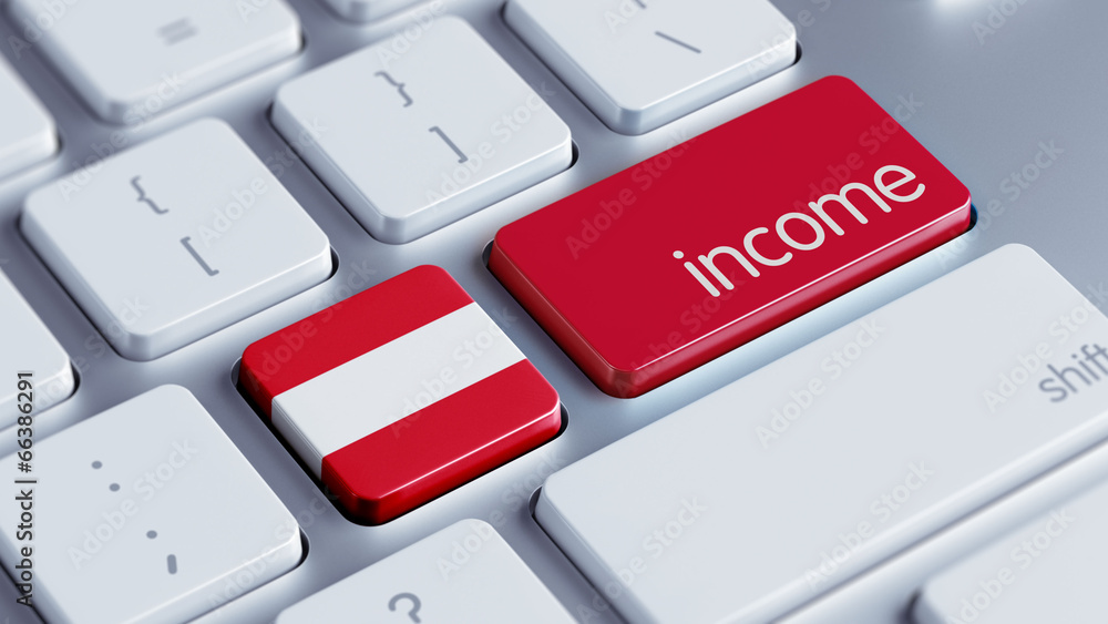 Fototapeta premium Austria Income Concept