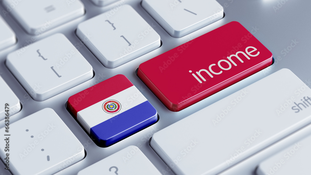 Fototapeta premium Paraguay Income Concept