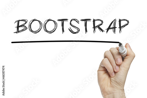 Hand writing bootstrap photo