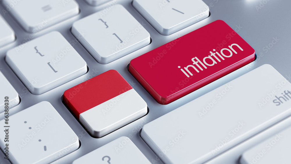 Fototapeta premium Indonesia Inflation Concept.