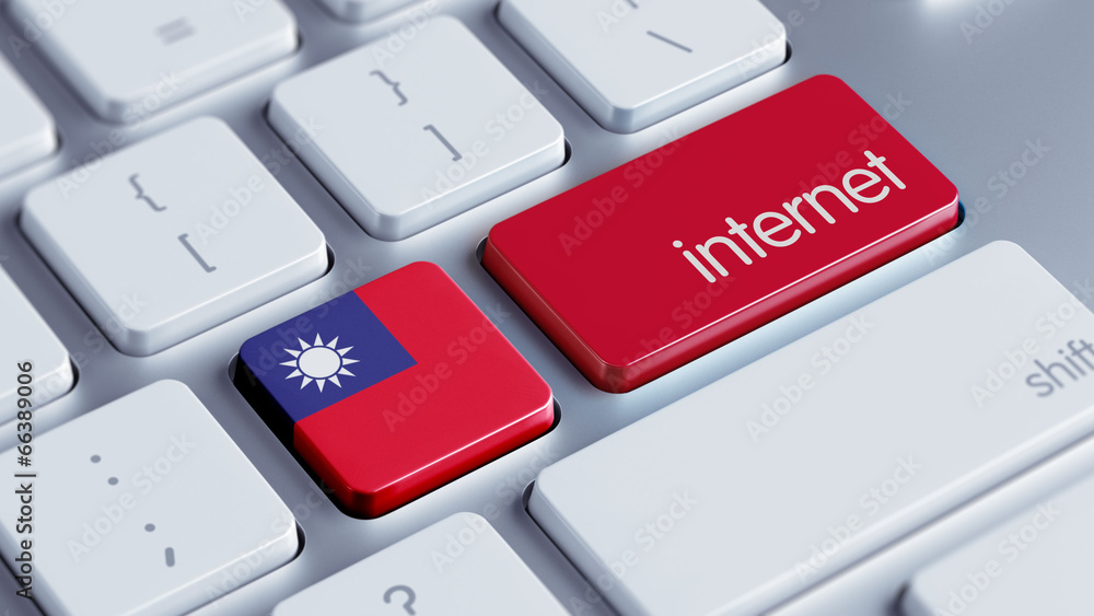 Fototapeta premium Taiwan Internet Concept