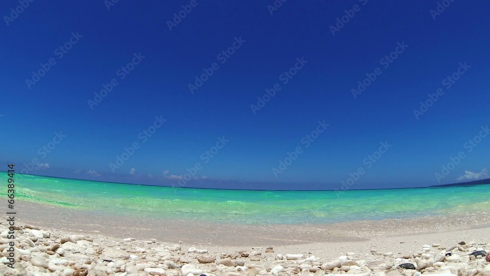 Turquoise sea, Puka beach, Boracay, Philippines Turquoise sea, Puka beach, Boracay, Philippines