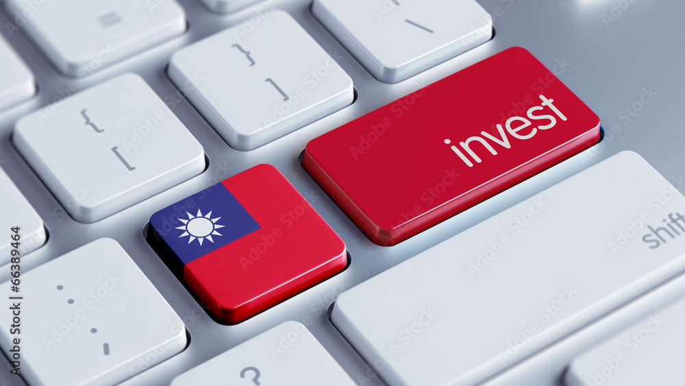 Fototapeta premium Taiwan Invest Concept.