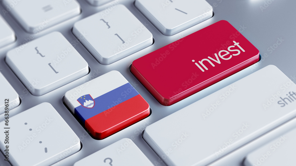 Fototapeta premium Slovenia Invest Concept.