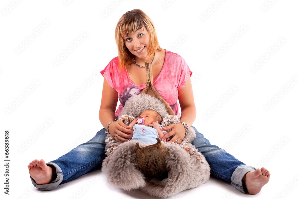 stolze Mutter mit Baby stolze Mutter mit Baby