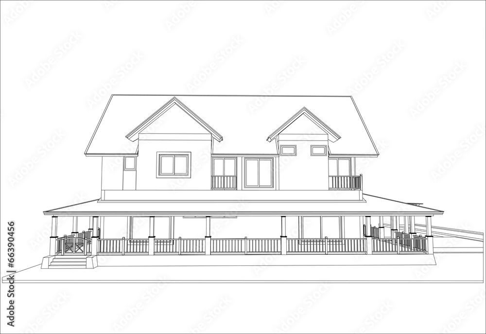 sketch design of house,vector sketch design of house,vector