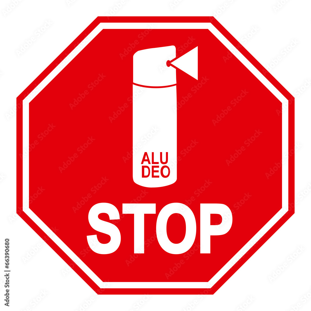 Obraz premium Verbotsschild Aluminium-Deo