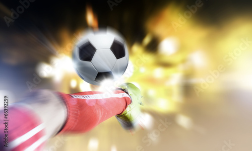 Football kick © Sergey Nivens