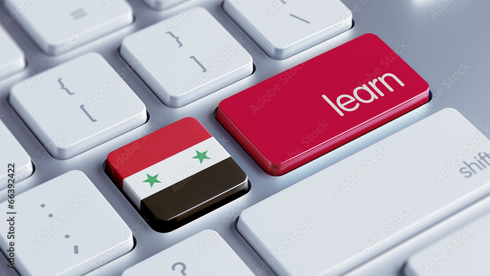 Fototapeta premium Syria Learn Concept