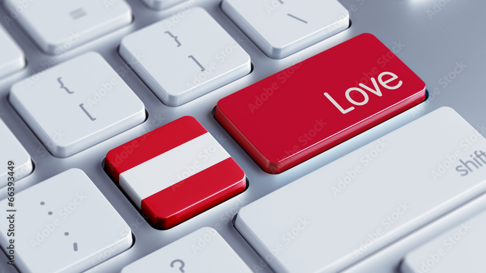 Fototapeta premium Austria Love Concept