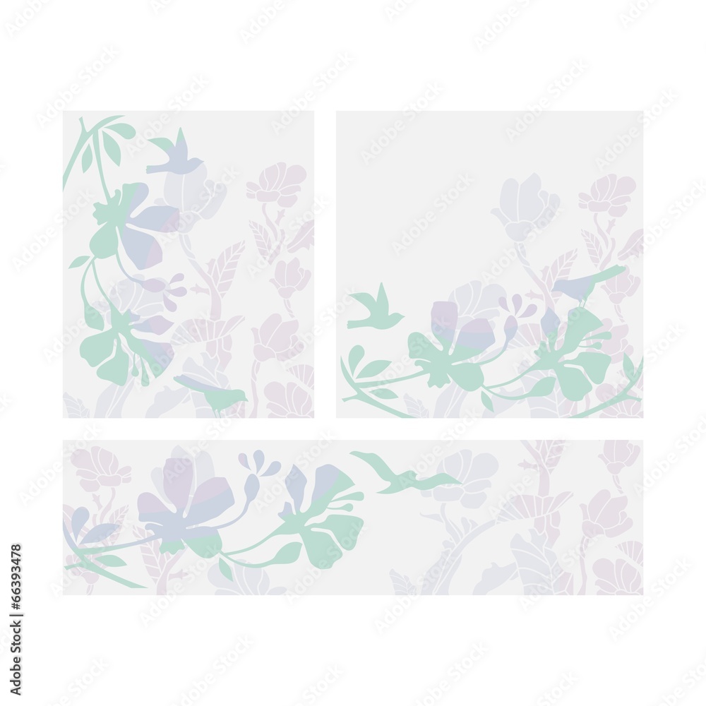Floral Layouts Set Floral Layouts Set