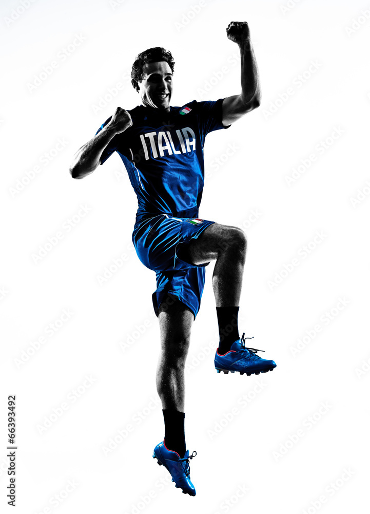 italian soccer player man silhouette italian soccer player man silhouette