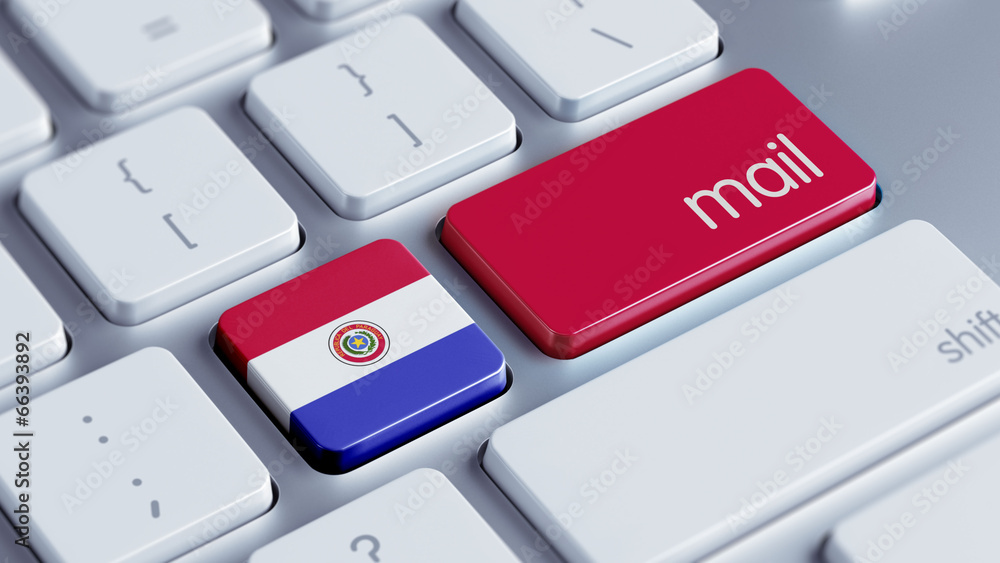Fototapeta premium Paraguay Mail Concept