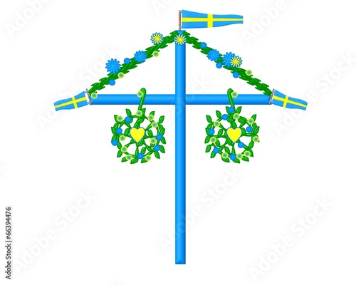 Midsummer symbol sweden photo