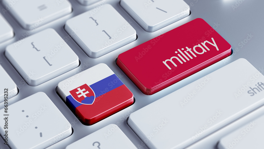 Fototapeta premium Slovakia Military Concept.