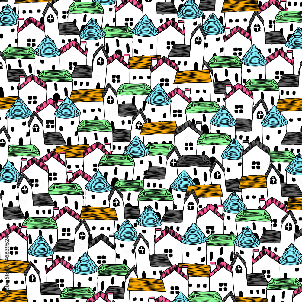 Seamless background image of house