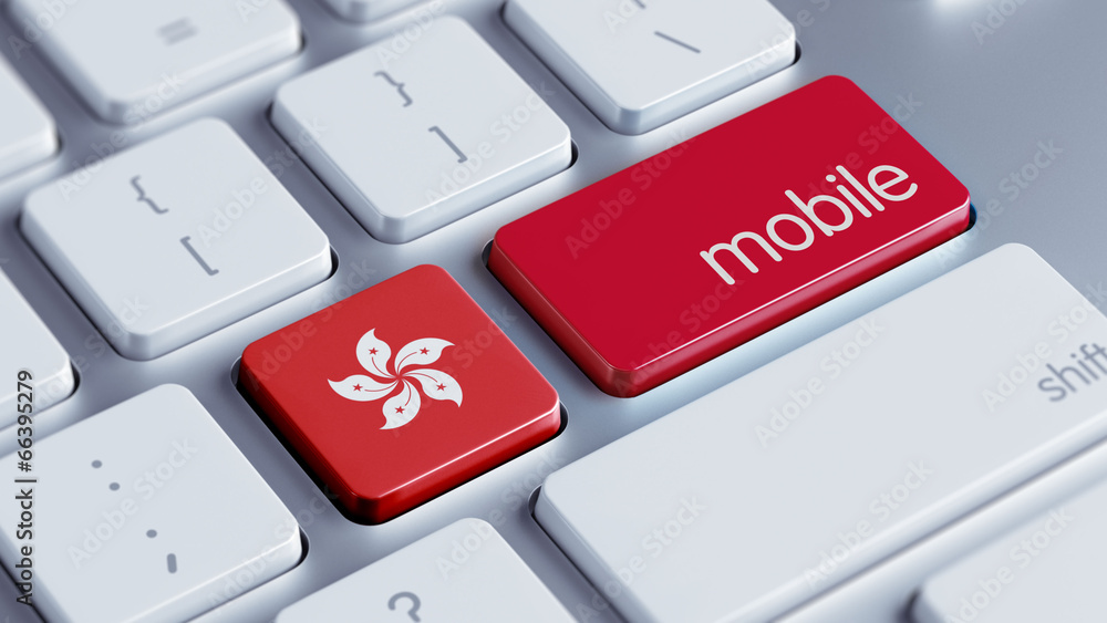 Fototapeta premium Hong Kong Mobile Concept