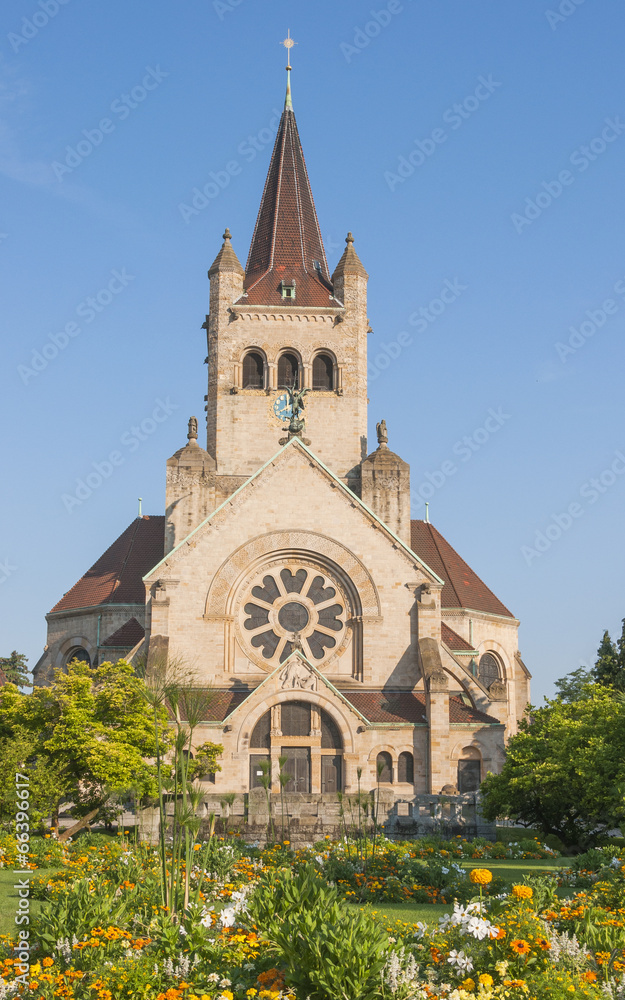 Basel, Stadt, Pauluskirche, Altstadt, Kirche, Sommer, Schweiz Basel, Stadt, Pauluskirche, Altstadt, Kirche, Sommer, Schweiz