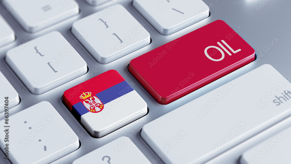 Fototapeta premium Serbia Oil Concept