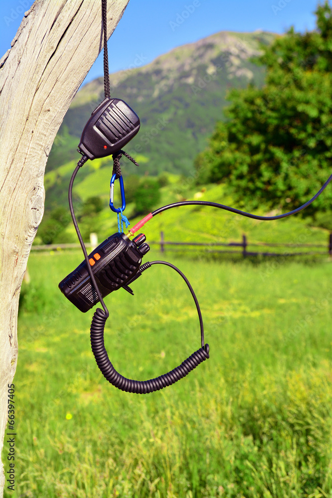 Naklejka premium walkie talkie