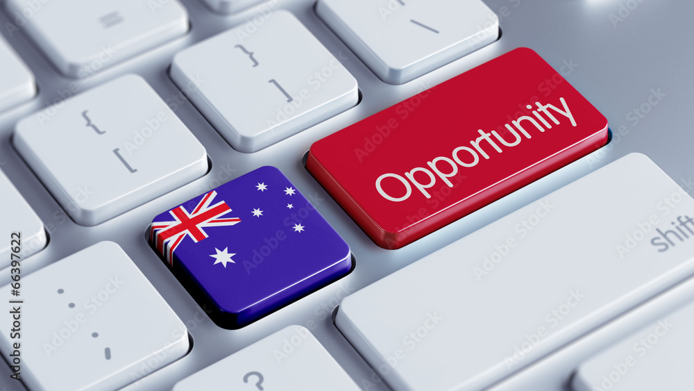 Fototapeta premium Australia Opportunity Concept.