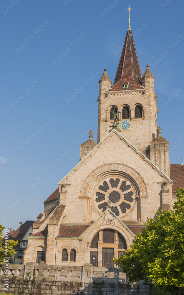 Basel, Altstadt, Kirche, Pauluskirche, Sommer, Schweiz