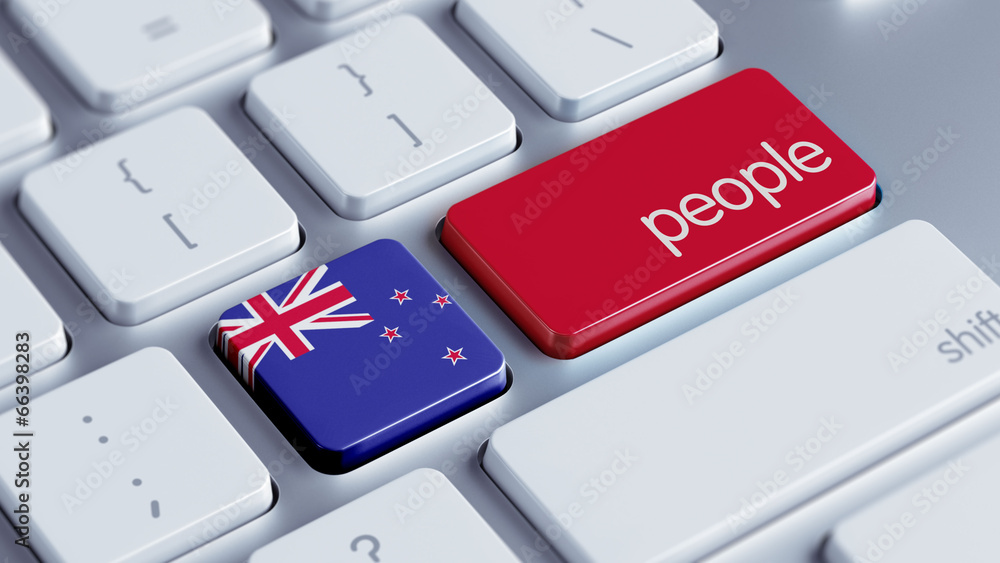 Fototapeta premium New Zealand People Concept