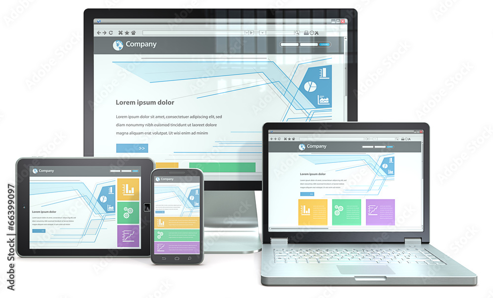 RWD concept.Smartphone,laptop,screen,tablet computer.No branded RWD concept.Smartphone,laptop,screen,tablet computer.No branded