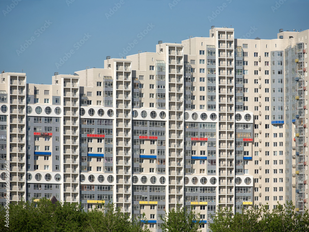 New modern block of flats in new city district