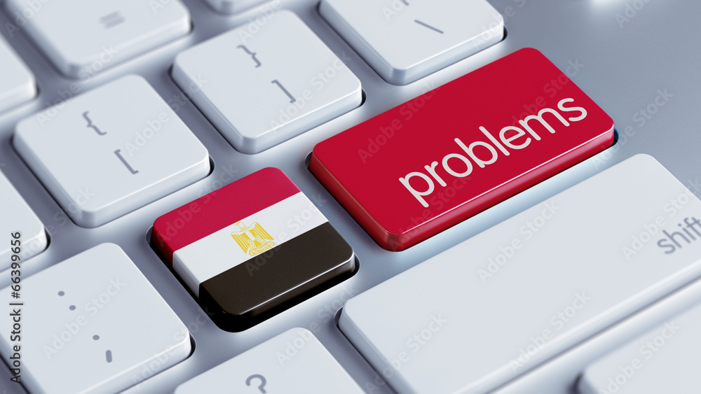 Fototapeta premium Egypt Problems Concept