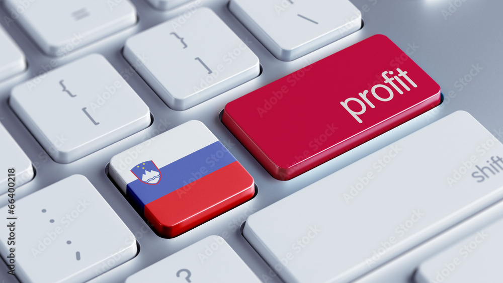 Fototapeta premium Slovenia Profit Concept.