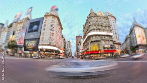 City Traffic Time Lapse Buenos Aires photo