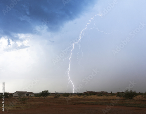 A Bolt of Lightning in a Rural Neighborhood