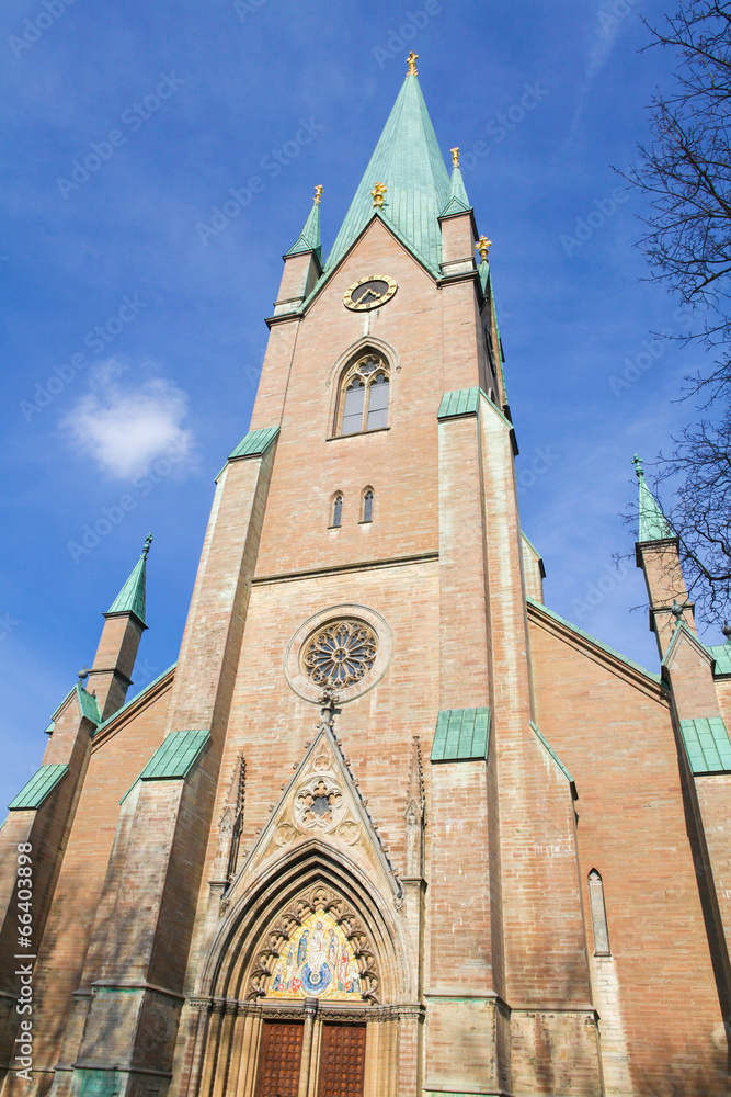 Fototapeta premium Famous Linkoping cathedral in Sweden