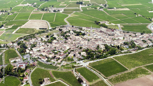 Saint Emilion depuis le ciel