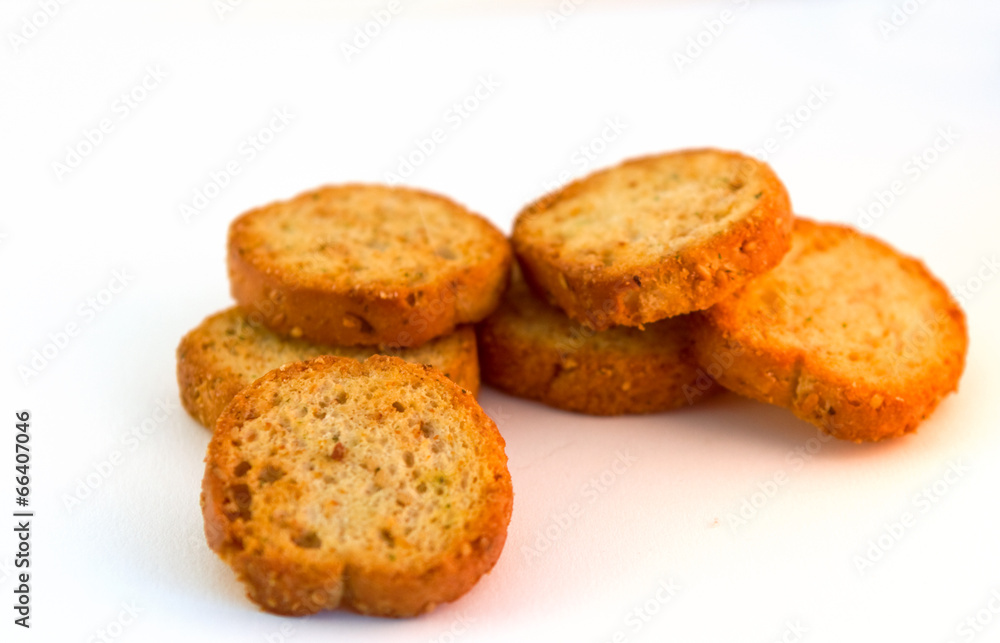 Yellow baguettes on a white background Yellow baguettes on a white background