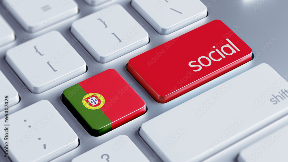 Fototapeta premium Portugal Social Concept