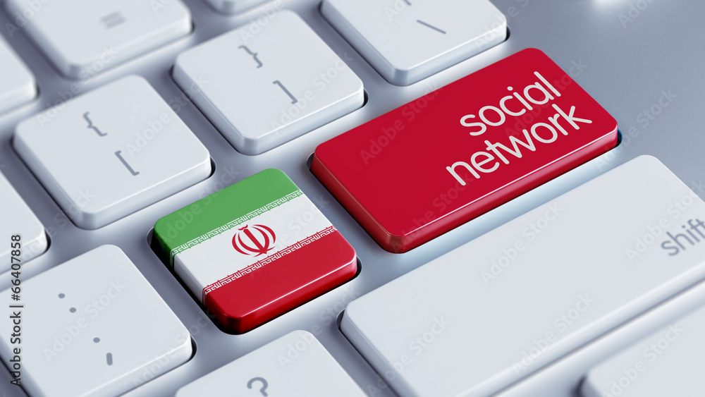 Iran Social Network Concept. Iran Social Network Concept.