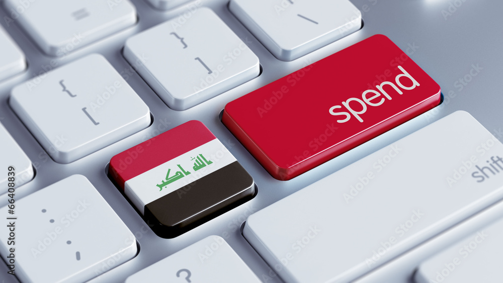 Fototapeta premium Iraq Spend Concept