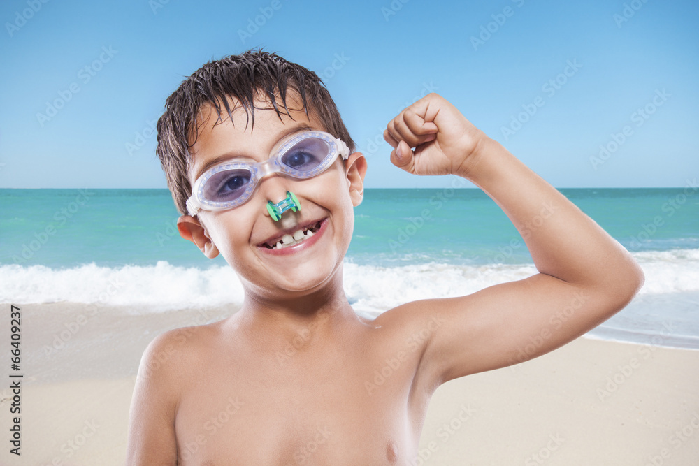 Fototapeta premium Boy on the beach
