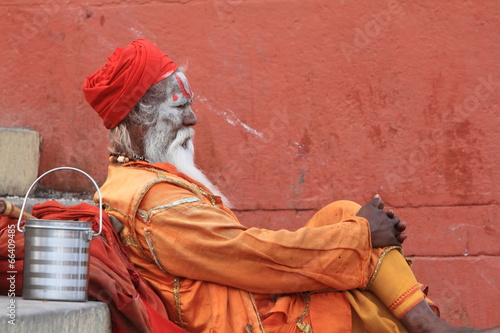 Obraz na płótnie Heiliger Sadhu in Indien