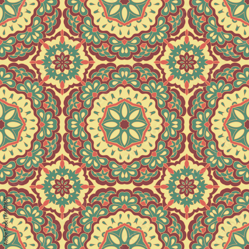 Fototapeta Naklejka Na Ścianę i Meble -  Arabesque seamless pattern.
