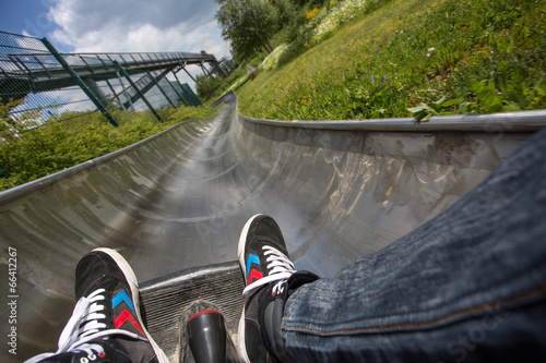Canvas-taulu summer toboggan run