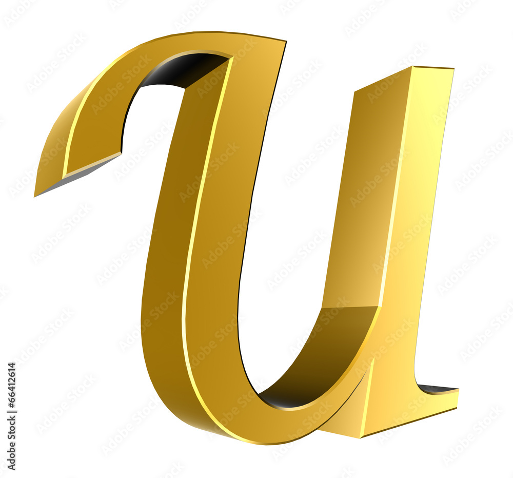 3d letter collection - U 3d letter collection - U