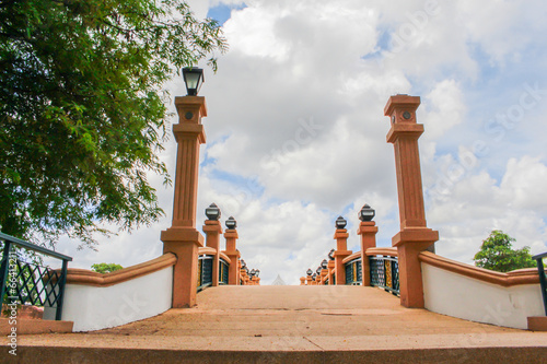 bridge over river city in Nakhon Si Thammarat.