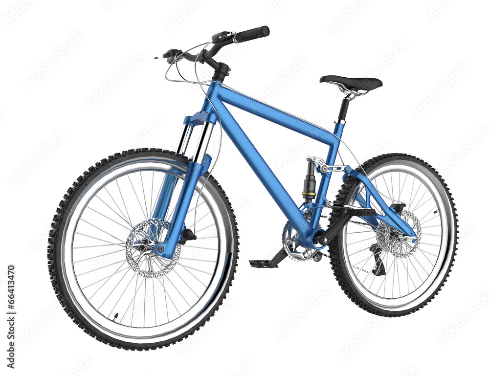 Bicycle isolated on white background