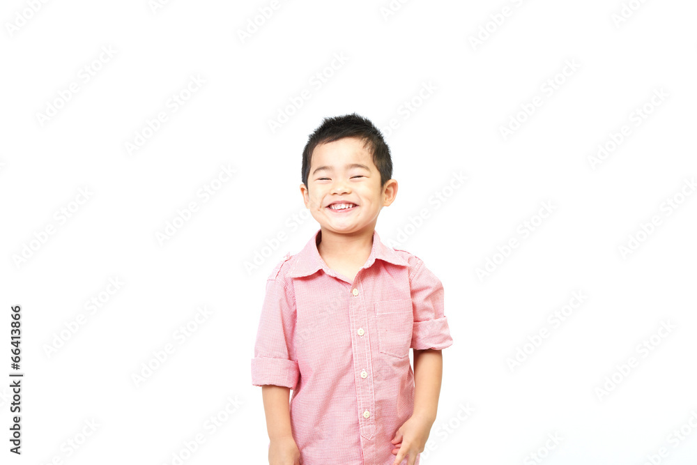 男の子　笑顔