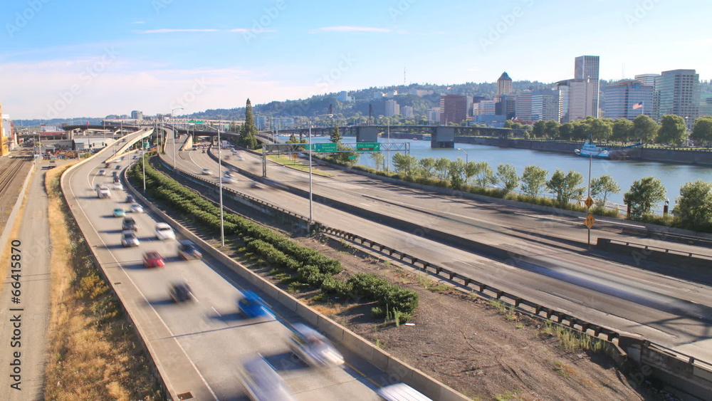 Freeway Traffic Time Lapse Freeway Traffic Time Lapse