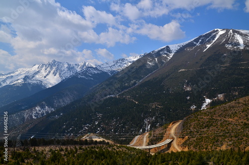 Road on High Mountaun Range