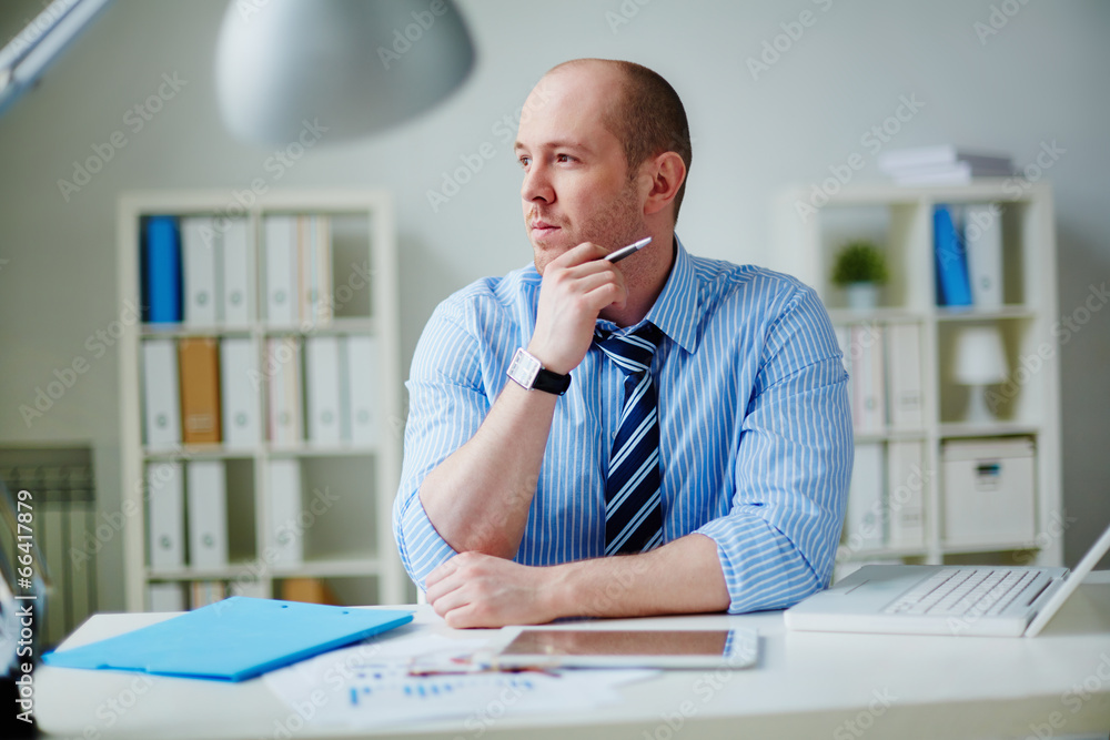 Businessman at work Businessman at work